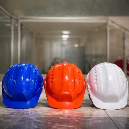 Vaultex safety helmets for construction workers