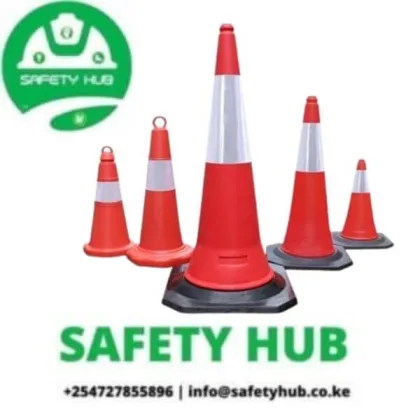 Traffic cones in Nairobi, Kenya