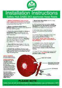 Fire Hose Reel Installation Instructions
