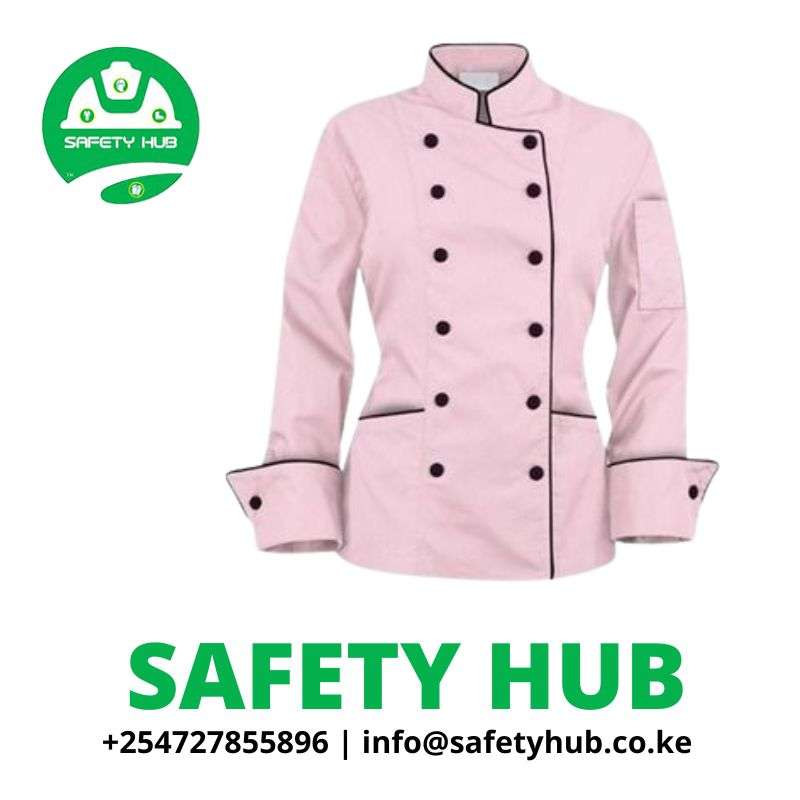 Pink chef jacket top