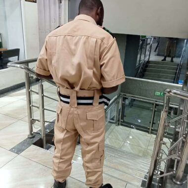 Full security guard uniform