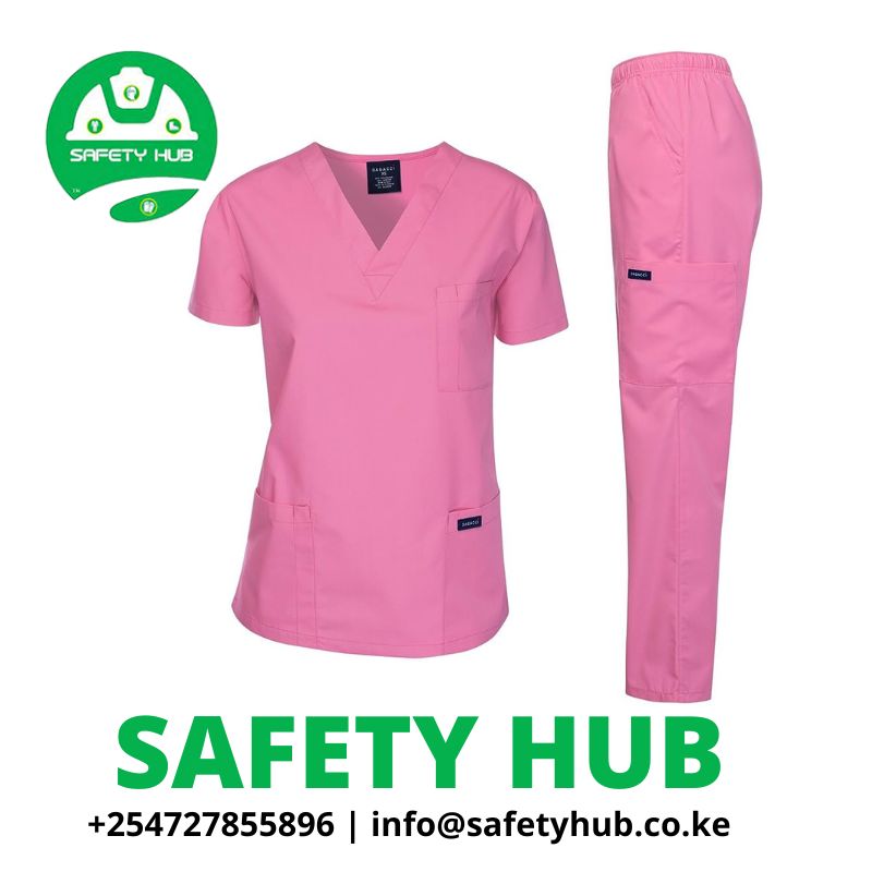 Unisex Pink Medical Scrubs - PPEs and Work Wear Supplier