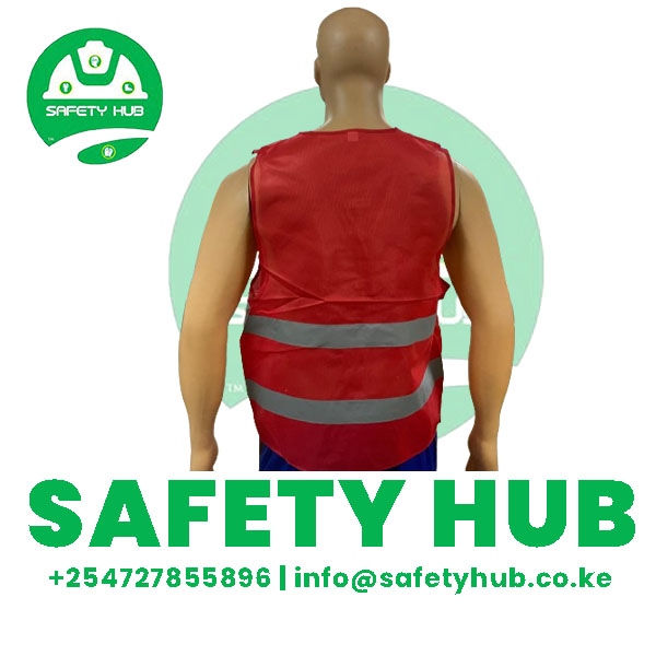 80 gsm red reflective vest