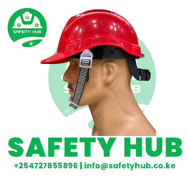 Red Heavy duty safety helmets