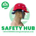 Red Heavy duty safety helmets
