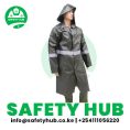 Waterproof rain coats with reflectors