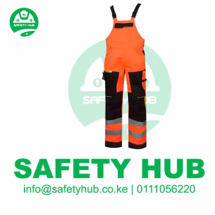 High Visibility Overalls with Cargo Pockets