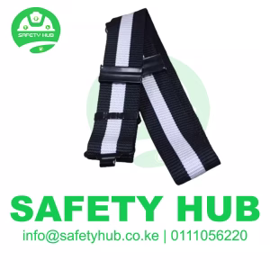Black Security Belt with White Stripe