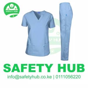 light blue medical scrubs