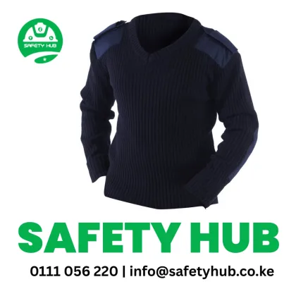 Dark Navy Security Sweater for security personel