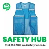 Sky Blue Reflector Jacket for executive construction workers