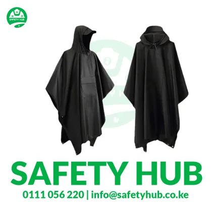  Navy Blue Waterproof Poncho Raincoat