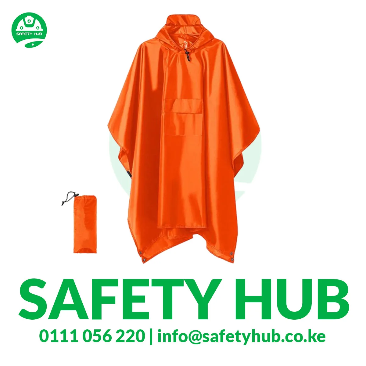 Orange Poncho Rain Coats