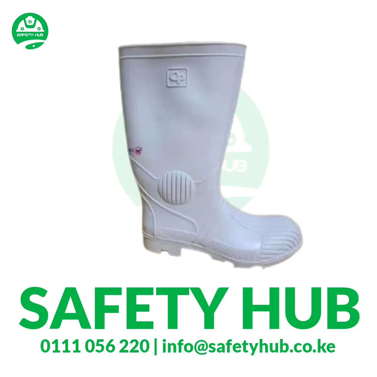 White CP Industrial Gumboot ideal for chemical industries