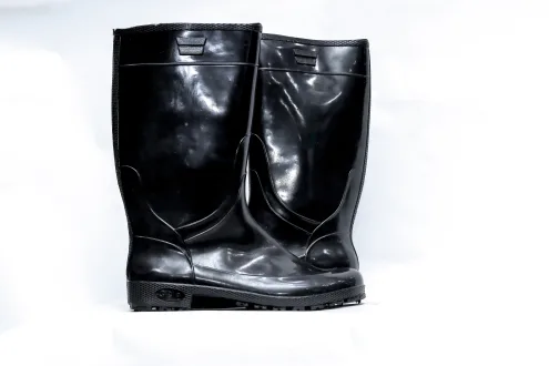 Black CP Rain Gumboots