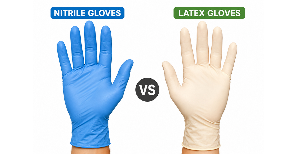 Nitrile Gloves vs Latex Gloves