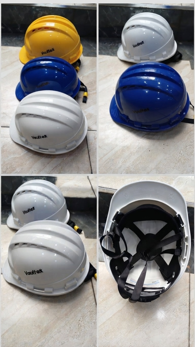 Industrial safety helmets are ideal for construction workers